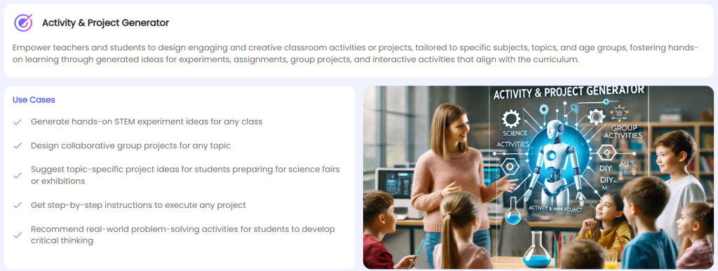 Activity & Project Generator