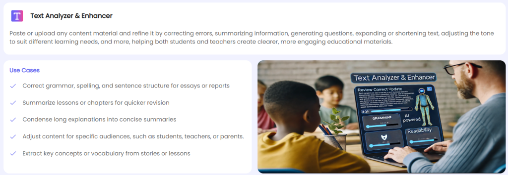 Text Analyzer & Enhancer