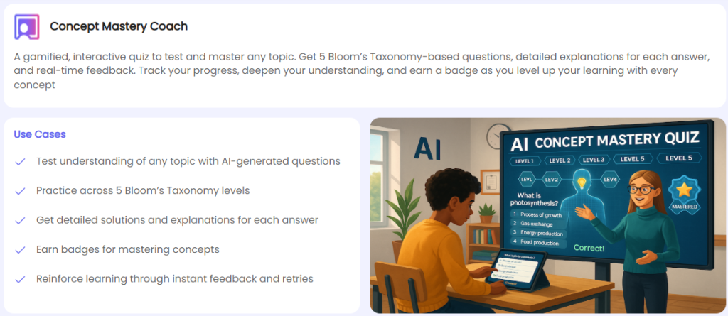 Concept Mastery Coach