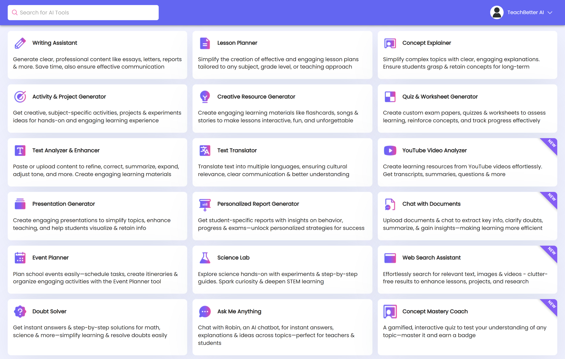 TeachBetter.ai Screenshot
