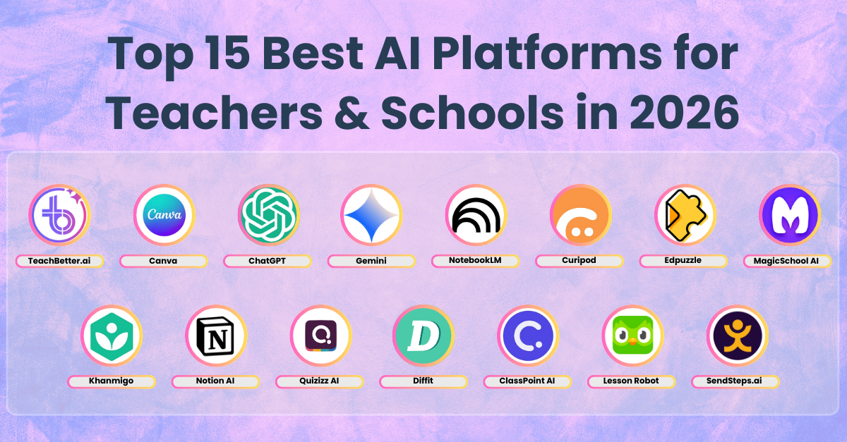 Top 15 Best AI Platforms for Teachers & Schools in 2026 - TeachBetter.ai