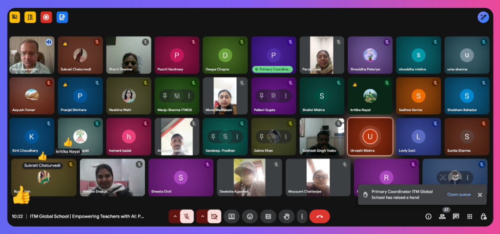 ITM Global School - AI Workshop for Schools by TeachBetter.ai