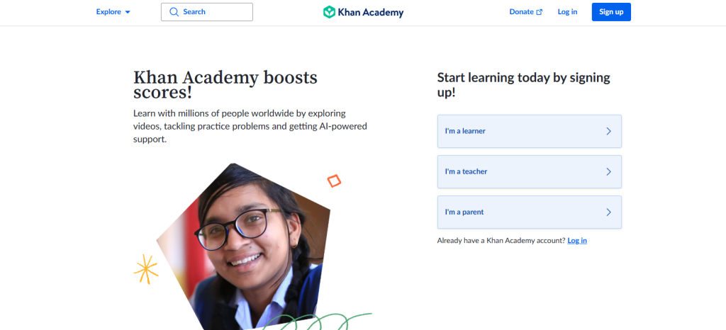 khanacademy on TeachBetter.ai