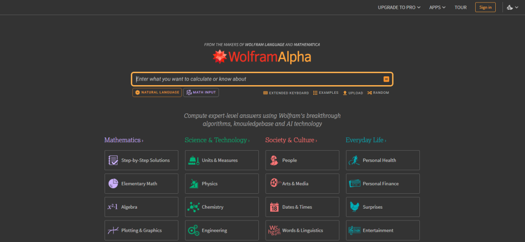 wolframalpha  on TeachBetter.ai