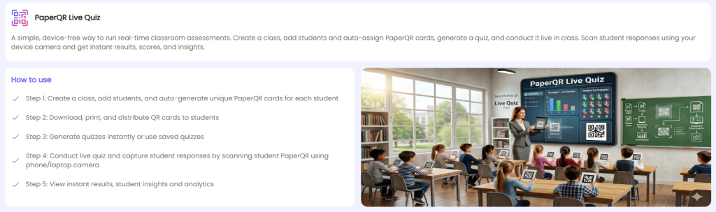 PaperQR Quiz