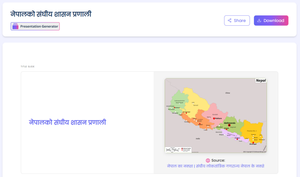 AI Science Lab for Nepalese Teachers