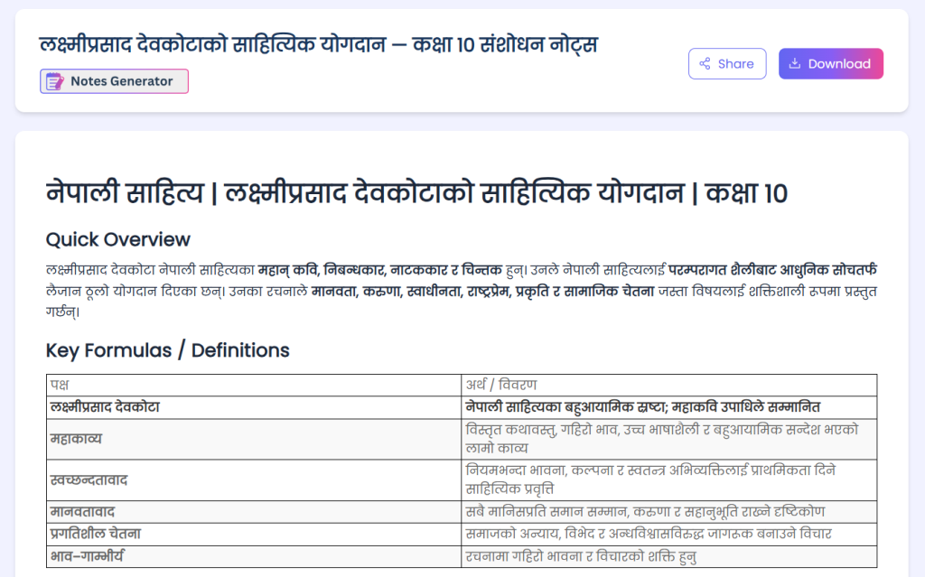 AI activity and project generator for teachers in Nepal