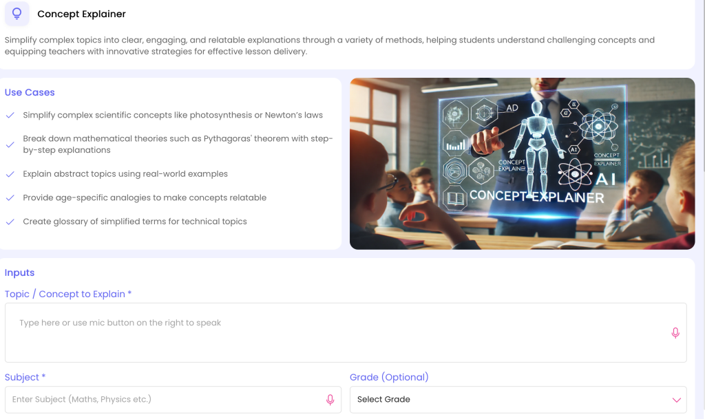 Simplify complex concepts with AI