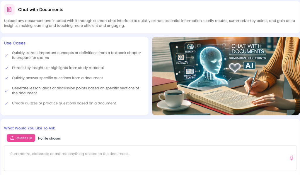 AI-powered document chat for quick insights and answers